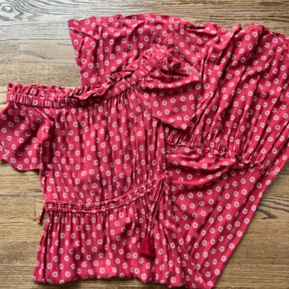 1. State Red Maxi Dress